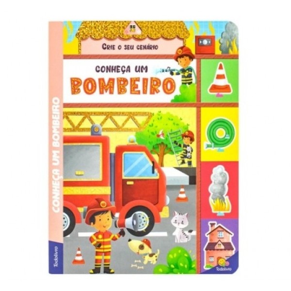 Livro Crie Seu Cenario Conheca Um Bombeiro