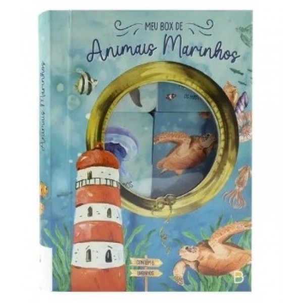 Livro Mini Box Animais Marinhos 6 Modelos