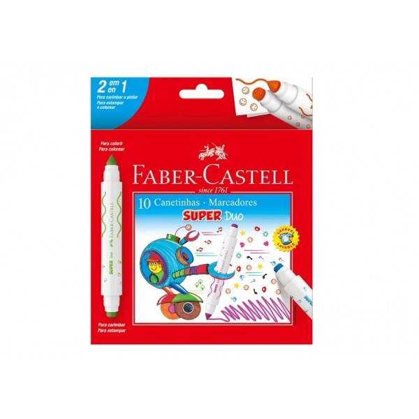 Caneta Hidrog Faber Castell Super Duo