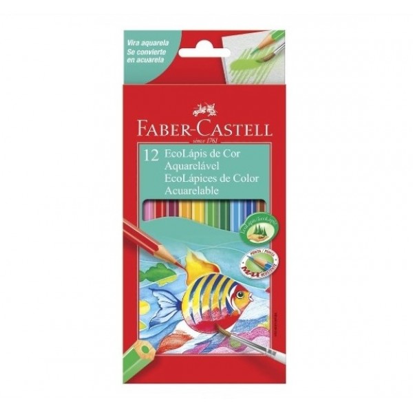 Lapis Cor Faber Aquarelavel 12 lápis