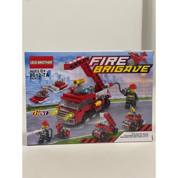 Bloco Montar Bombeiro Fire 142pcs Ref5220