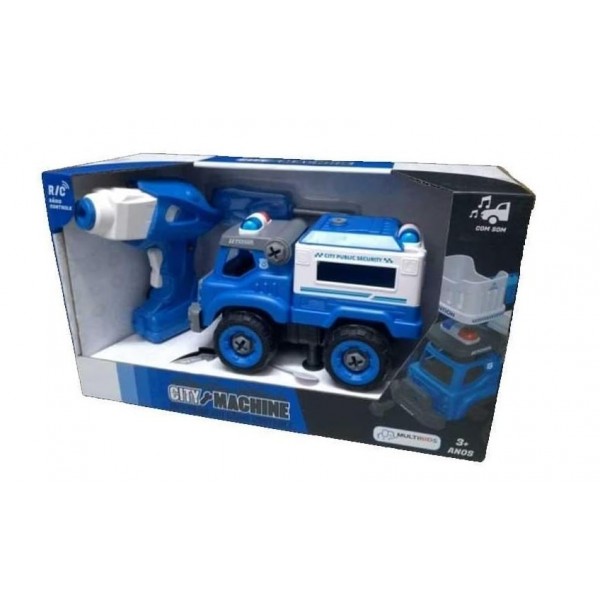 City Machine Caminhao Transporte Policial MultiKids BR1084