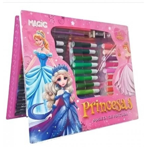 Maleta Pintura Princesas Magic 150pcs