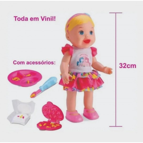  BONECA MY LITTLE COME FAZ E CAQUINHA DIVER TOYS 8021