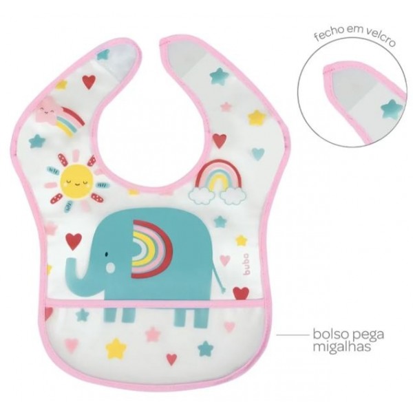 Babador com Bolso Arco Iris Buba