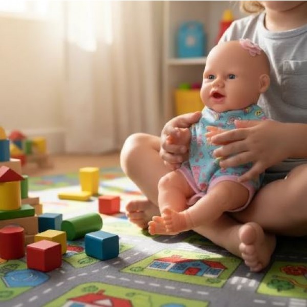  BONECA NEW BORN HORA DA PAPINHA DIVER TOYS 8113