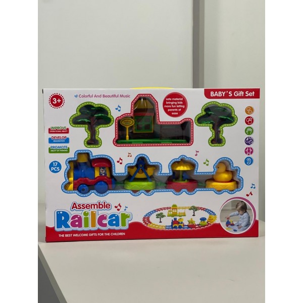 Trem Pista Pilha 17pcs Ref8126