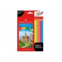 Lapis Cor Faber Linha Vermelha 12 lap 6 Neon	