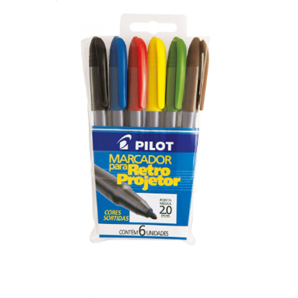 Caneta Retro Pilot 2,0 Conj. C/6