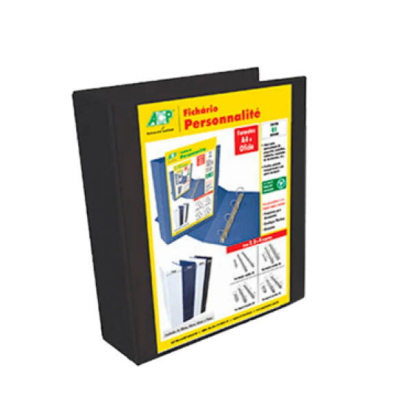 Fichario Personalite ACP Preto c/4 60mm