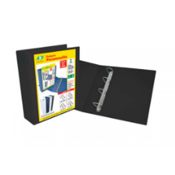 Fichario Personalite ACP Preto c/3 30mm