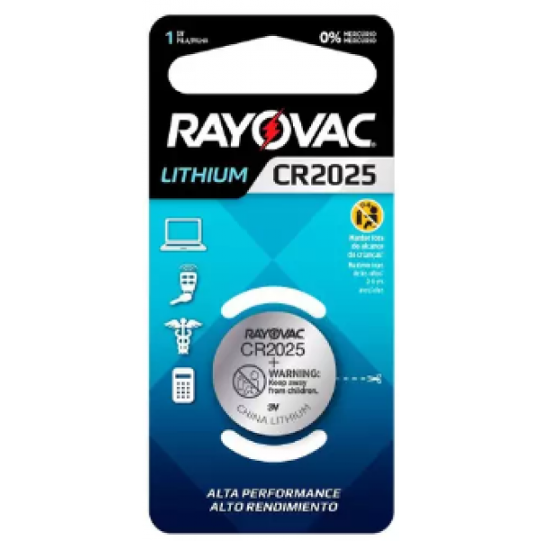 Pilha Rayovac CR2025 3V