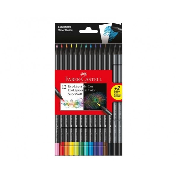 Lapis Cor Faber Supersoft 12 láp + 2