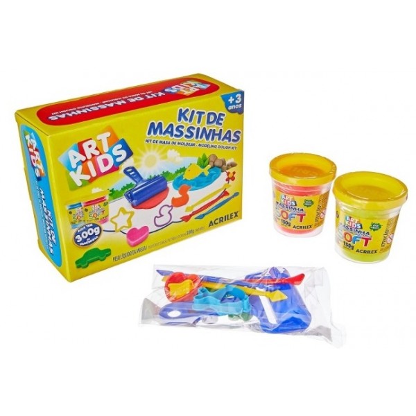 Kit Massinha Acrilex 3 300g