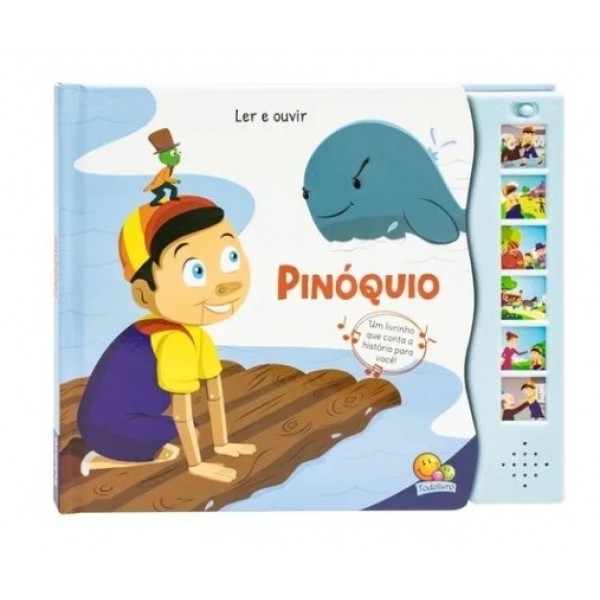 Livro Pinoquio c/ Som Todo Livro