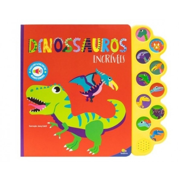 Livro Mundo Sonoro Dinossauros Selvagens