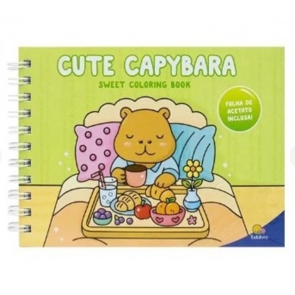 Sweet Colorir Book Cute Capybara