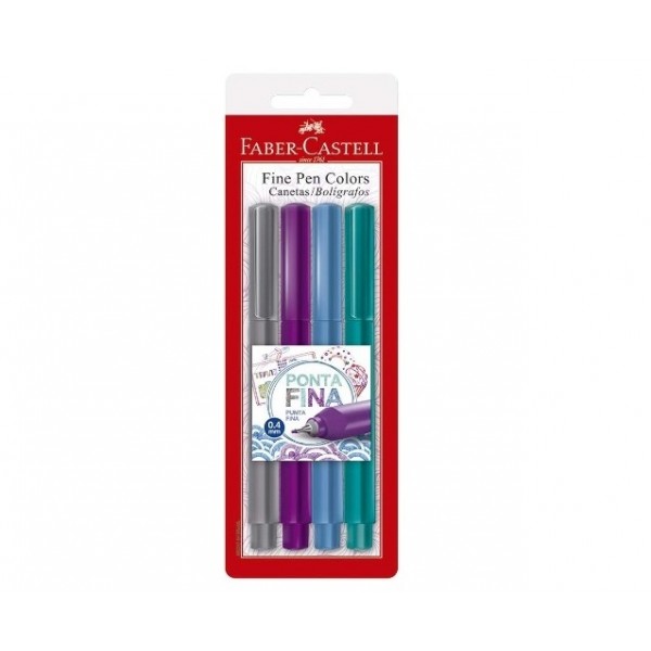 Caneta Fine Pen Faber Castell  Colors c/4