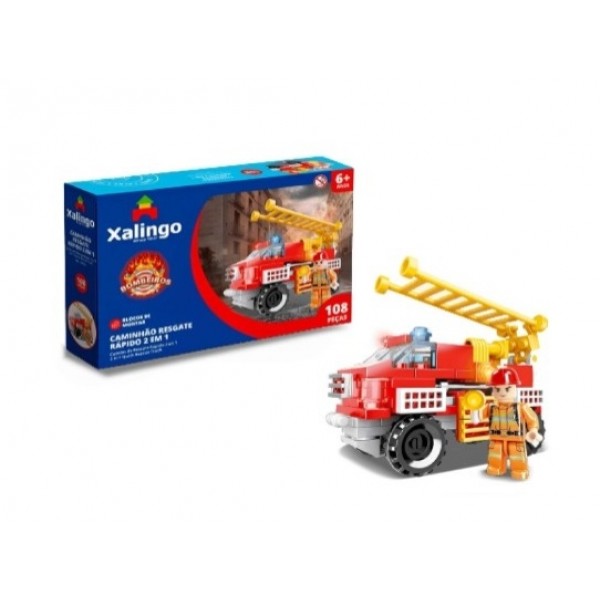 Blocos Xalingo Caminhao Resgate 2x1 108pcs
