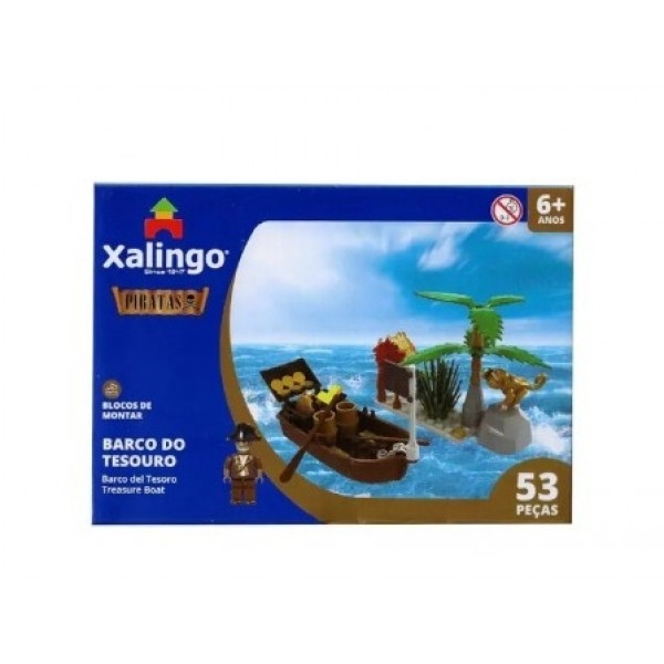 Blocos Barco Tesouro Xalingo 53pcs