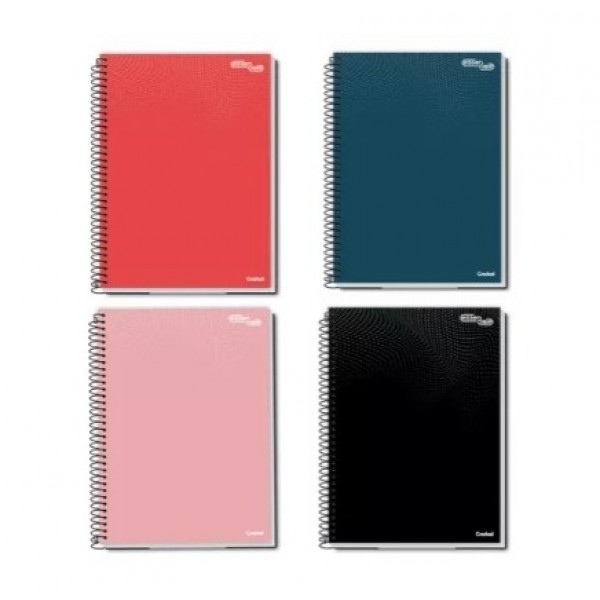 Caderno Credeal Capa Dura Espiral Sortidos 80Fls
