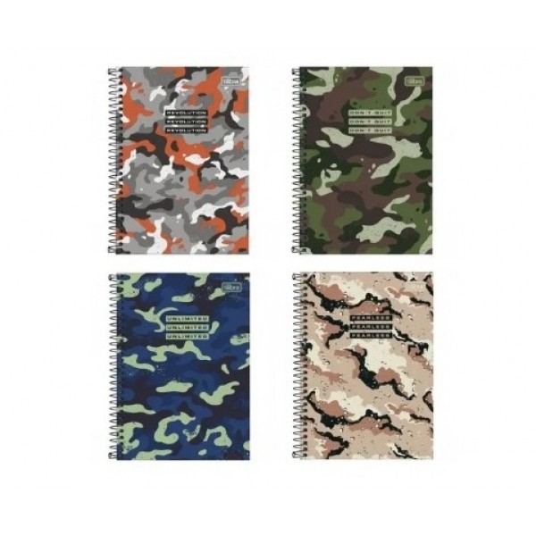 Caderno Tilibra C/D Esp Hide 80fls