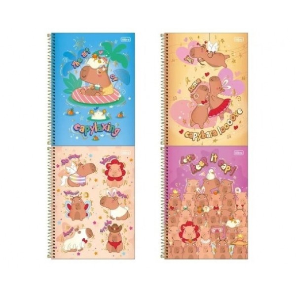 Caderno Tilibra  C/D Esp Capyclub 80fls