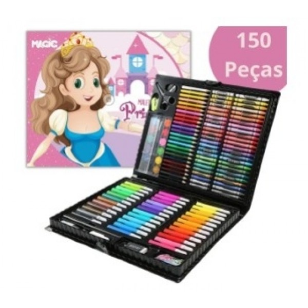 Maleta Pintura Princesas Magic 150pcs
