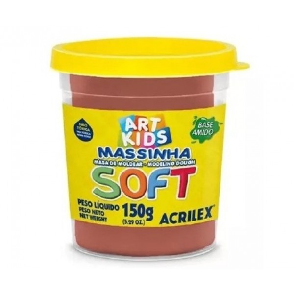 Massa Modelar Acrilex Soft 150g Chocolate