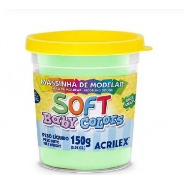 Massa Modelar Acrilex Soft Baby 150g Vd