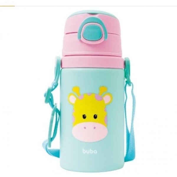 Garrafa Aluminio Animal Fun Girafa Buba 450ml