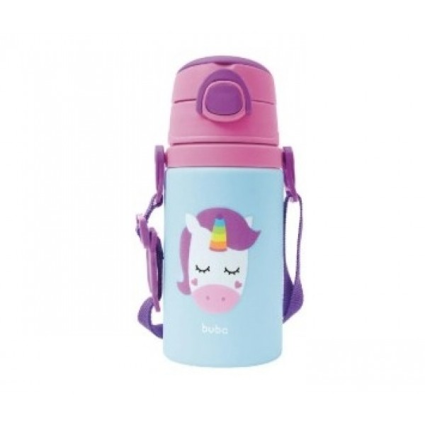 Garrafa Aluminio Animal Fun Unicornio Buba 450ml
