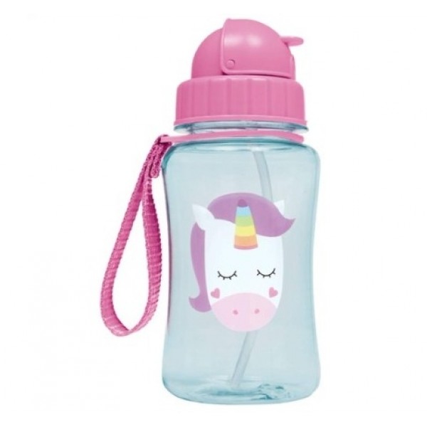 Garrafa c/ Canudo Animal Fun Unicornio Buba