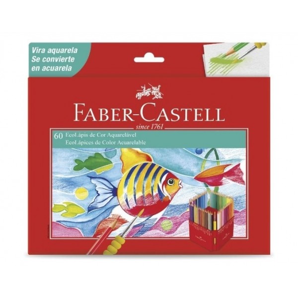 Lapis Cor Faber Aquarelavel 60 lápis