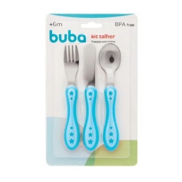 KIT TALHER 3 PCS ESTRELINHA AZUL BUBA
