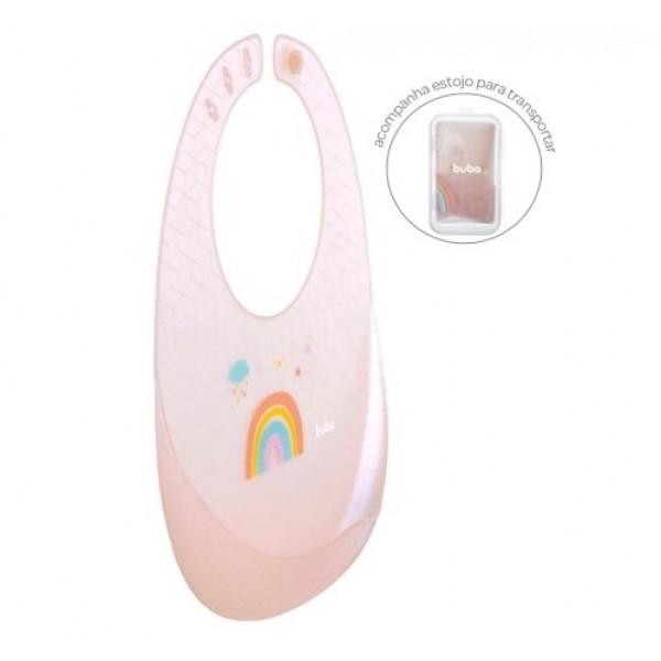Babador com Bolso Arco Iris Buba