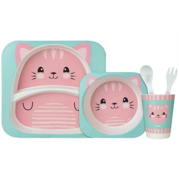 Kit Refeicao Bambu Gato Buba