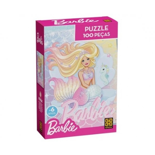 Quebra Cabeca Barbie Brilhante 100pcs
