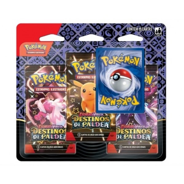 Pokemon Cards Blister Triplo Destinos de Paldea
