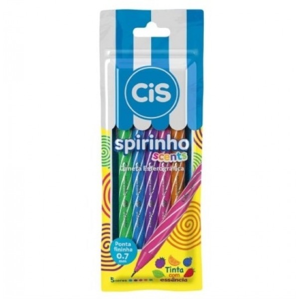Caneta Cis Spirinho c/5