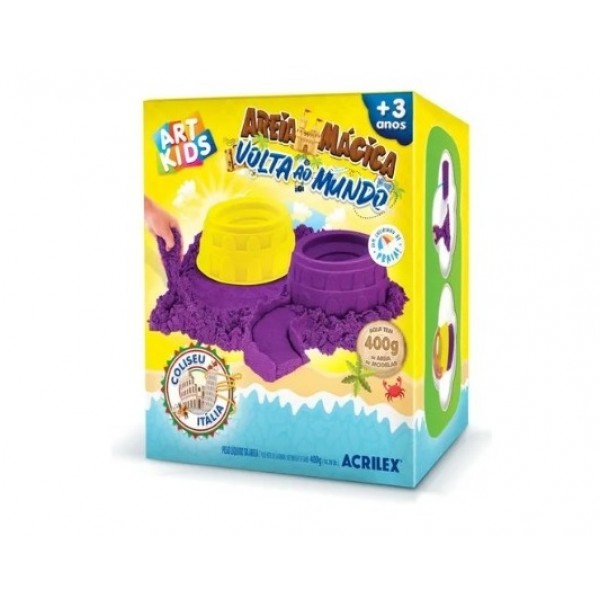Areia Magica Acrilex Coliseu 400g