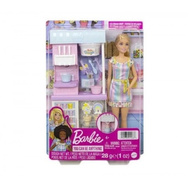 BARBIE I CAN BE SORVETERIA PLAYSET HCN46