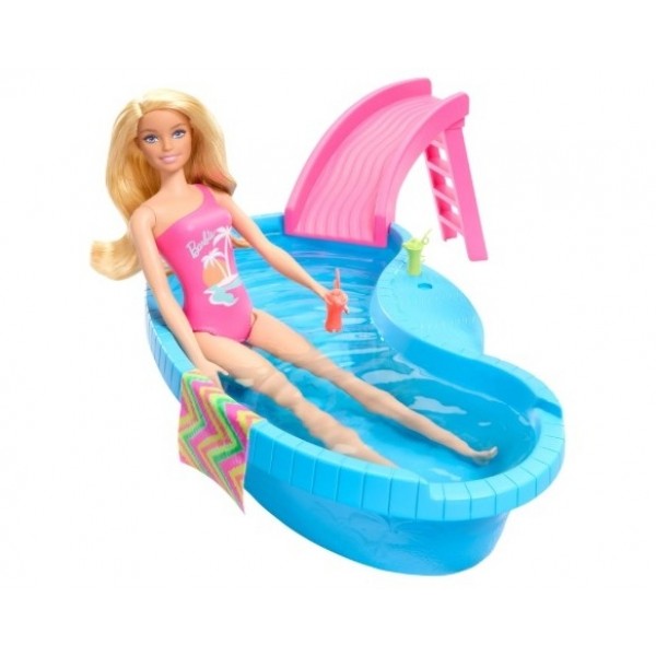 BARBIE PISCINA COM BONECA GHL92