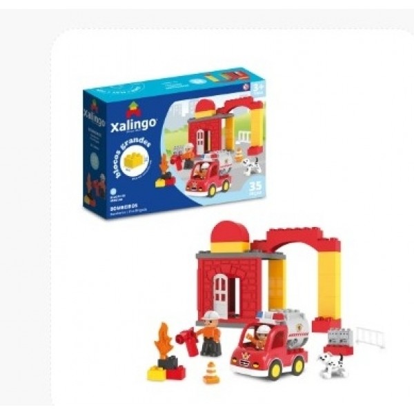 Blocos Grandes Xalingo Bombeiros 35pcs