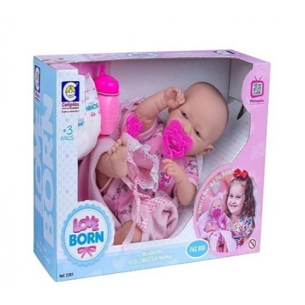 Boneca Love Born Bebezinha Mamae Cotiplas