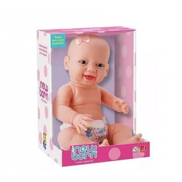 Boneca New Born Little Especial Diver Toys 8215