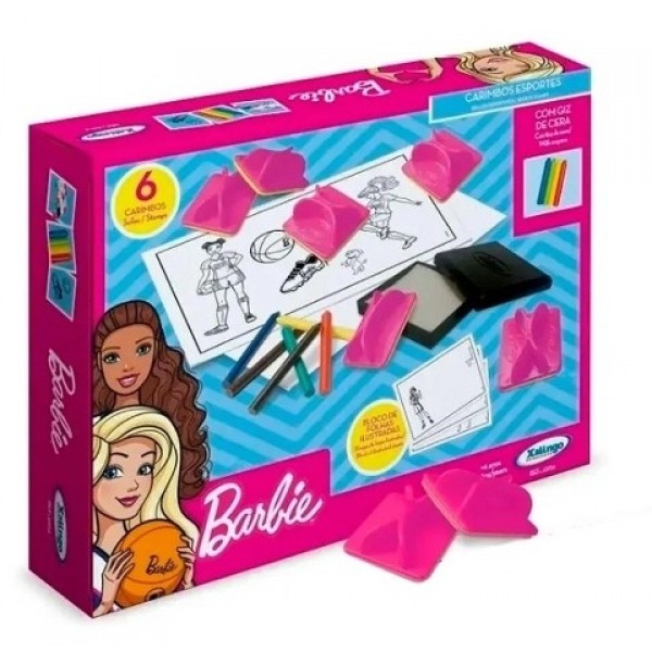Carimbo Barbie C/6 Xalingo