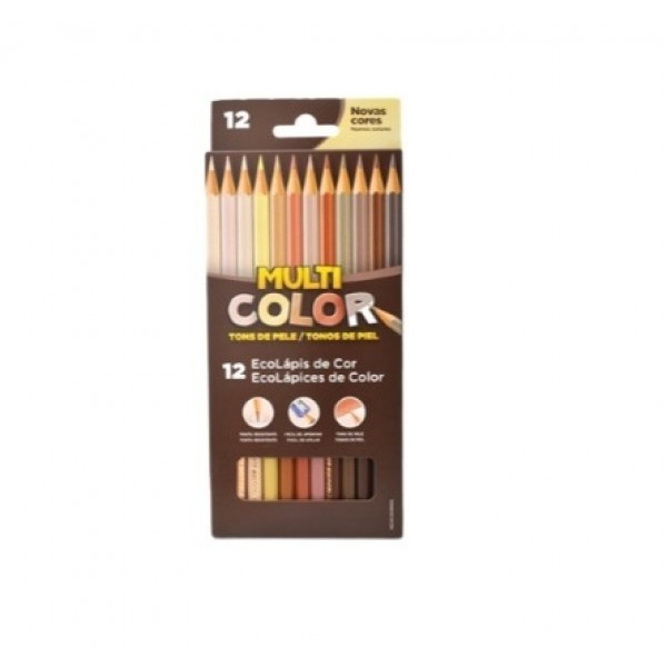 Lapis Cor Faber Multi Color 12 Cor Tons Pele
