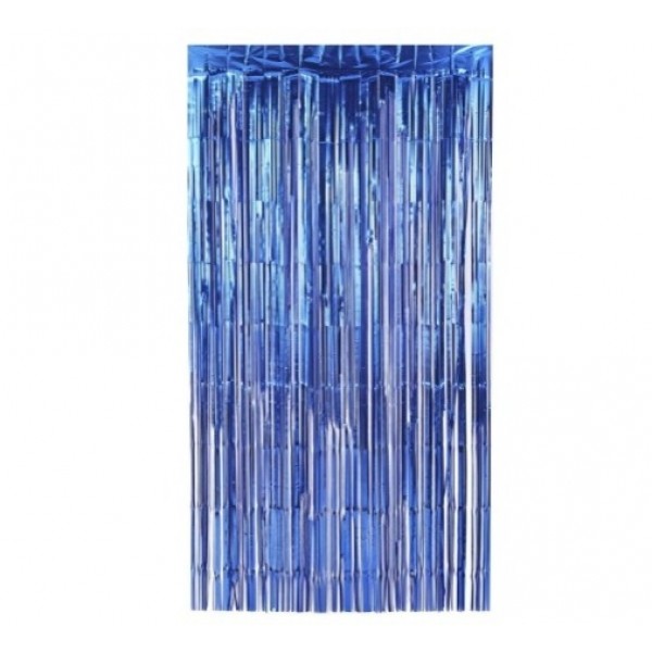 Cortina Decor Metal 2m Azul