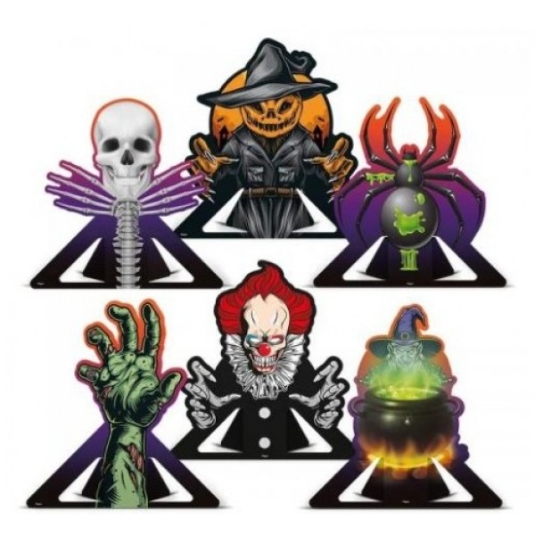 Decoracao Regina Halloween de Mesa c/6